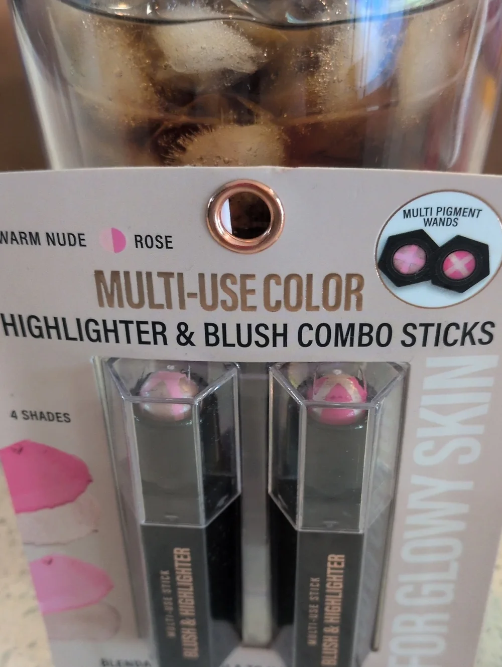 Multi-Use Color Blush & Highlighter Combo Sticks — Rose
